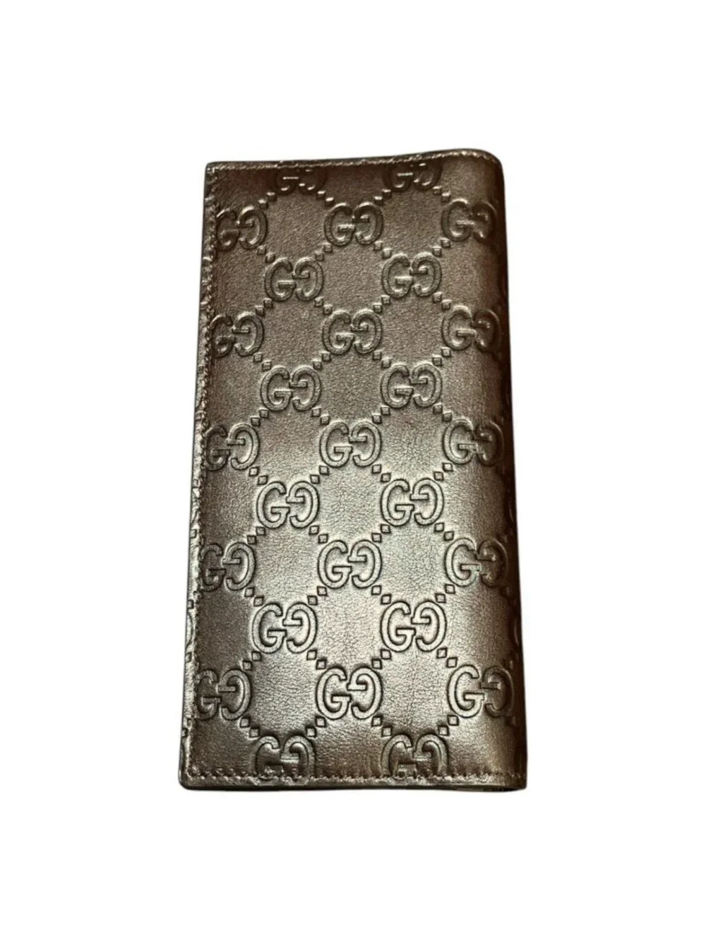 Gucci Guccissima Bifold Wallet Calf Leather Nylon